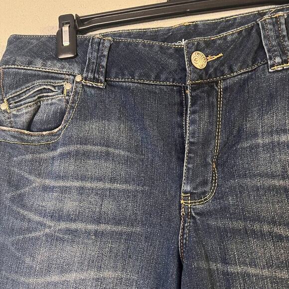 Lane Bryant Distintly Boot 18 Average Womens Jeans Dark Wash Feminine Slimming - Picture 14 of 14